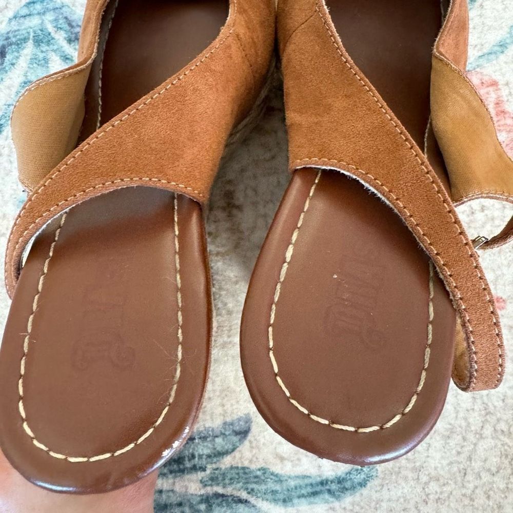 Brash Espadrille Brown Wedges - Picture 3 of 4
